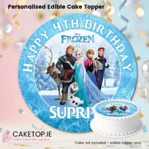 Frozen Edible Cake Topper