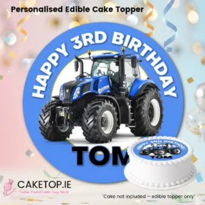 Tractor Edible Cake Topper