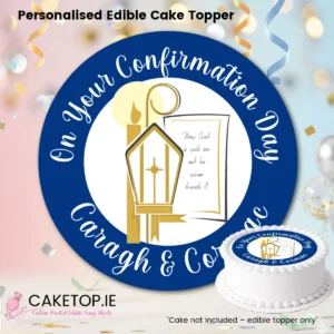 product image edibble Confirmation Edible Cake Topper