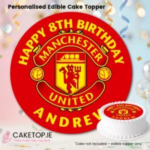 Manchester United Edible Cake Topper