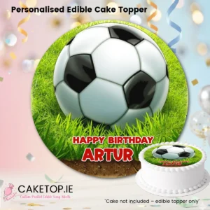 Football Edible Cake Toppers