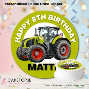 Tractor Edible Cake Topper