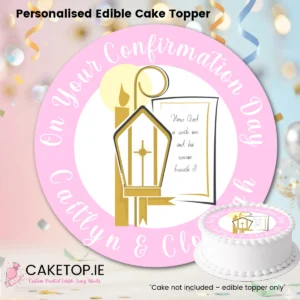 Confirmation Edible Cake Topper