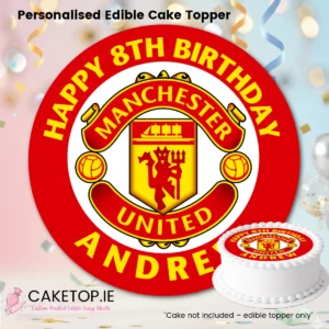 Manchester United Edible Cake Topper