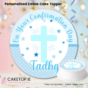 Confirmation Edible Cake Topper