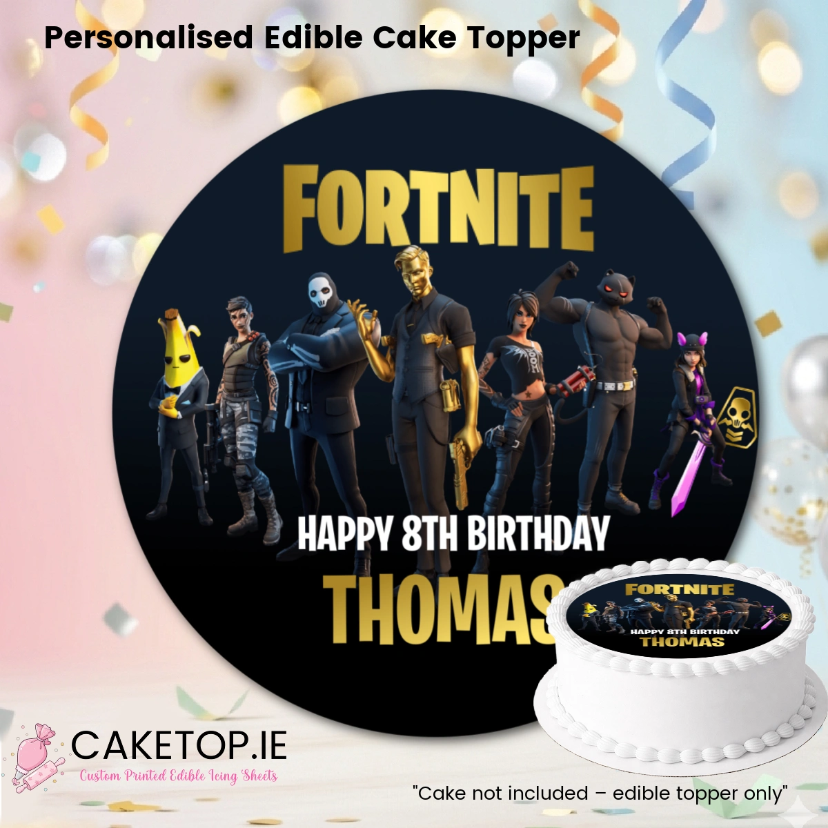 Fortnite Edible Cake Toppers Fortnite Edible Cake Toppers