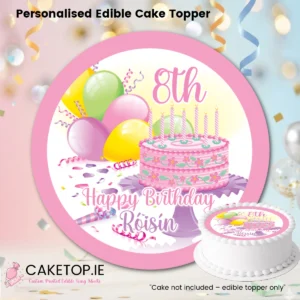 Birthday Edible Cake Topper