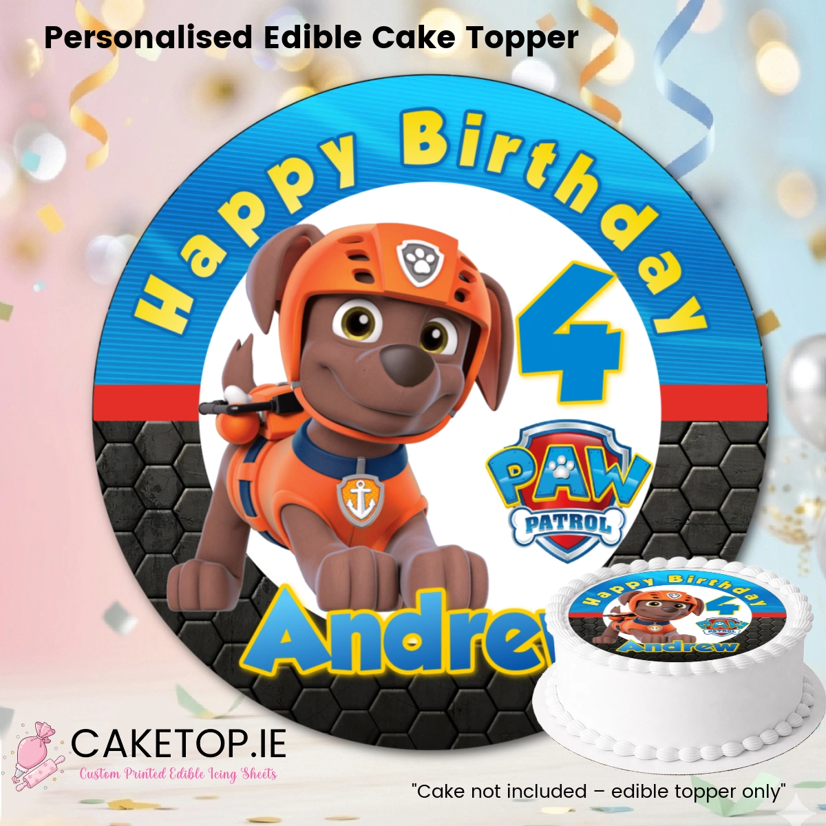 Paw Patrol Edible Cake Topper Paw Patrol Edible Cake Topper