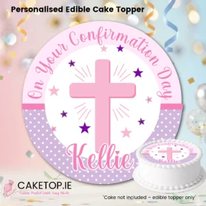 Confirmation Edible Cake Topper