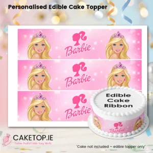 Barbie Edible Cake Ribbon