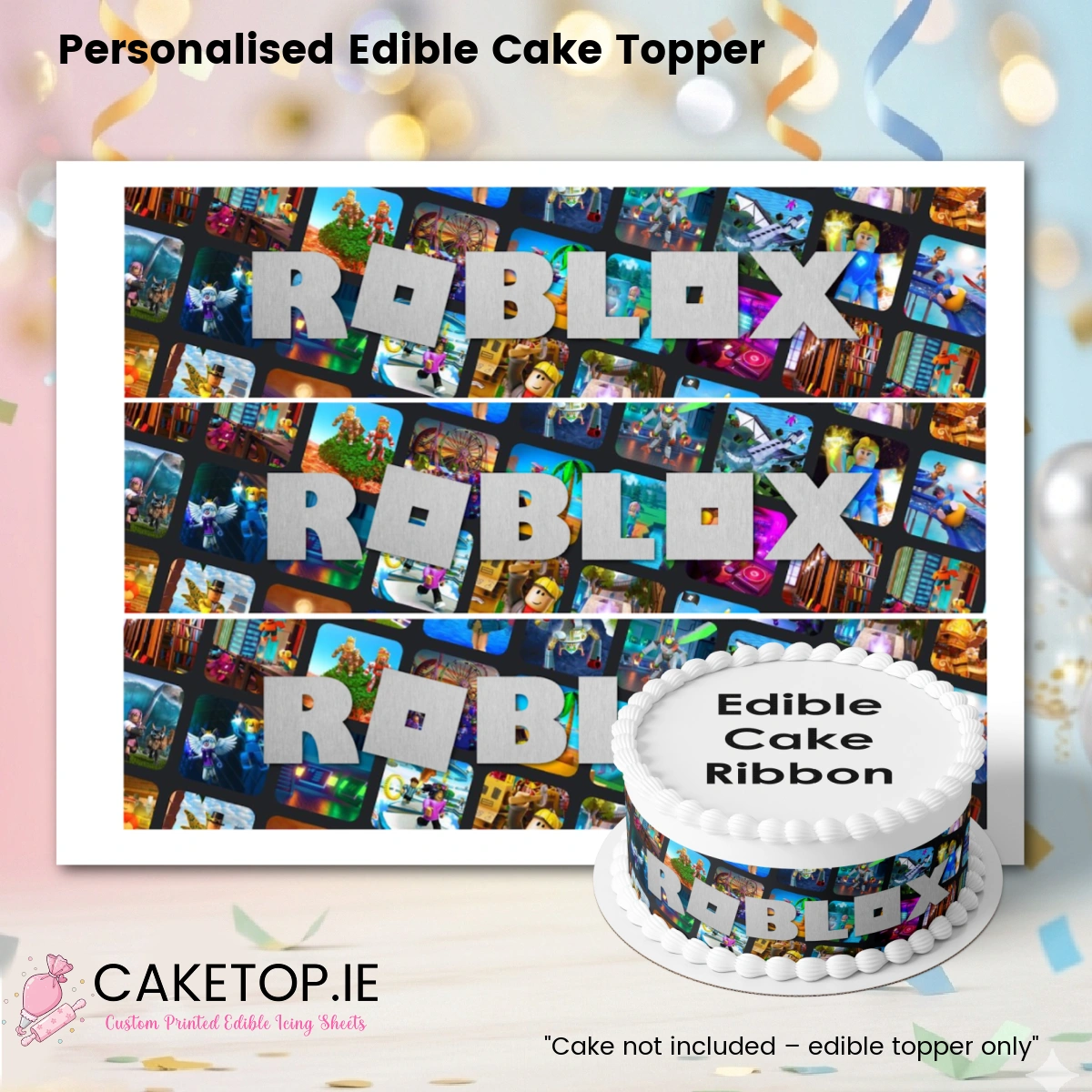 Roblox Edible Cake Ribbon Roblox Edible Cake Ribbon