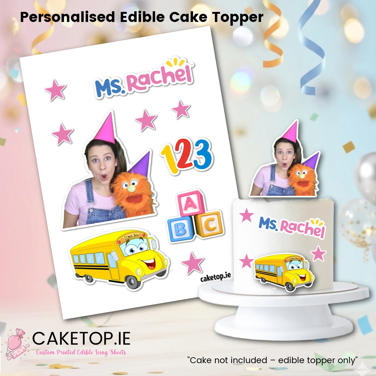 Ms Rachel Cutout Toppers Ms Rachel Cutout Toppers