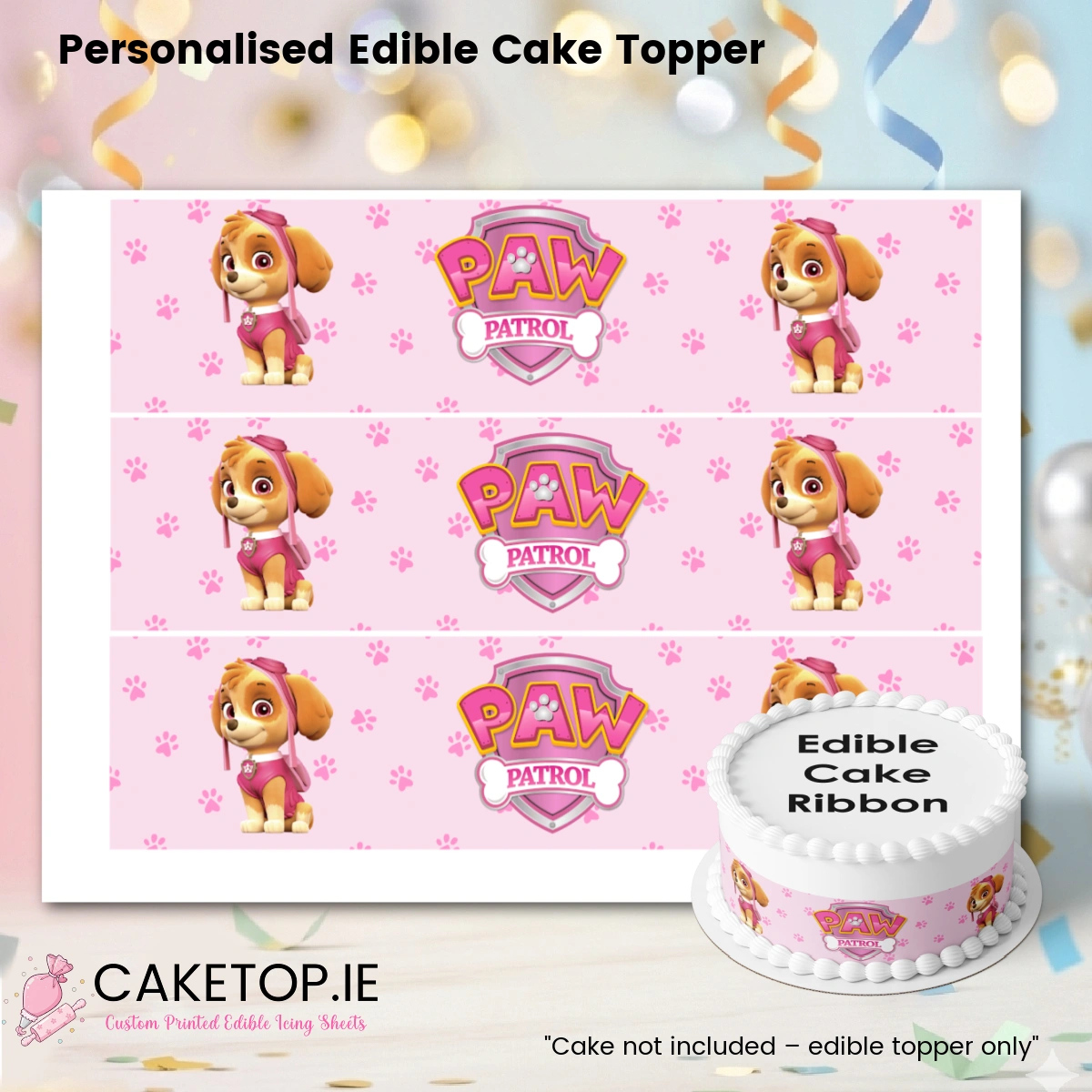 Skye Edible Cake Ribbon Skye Edible Cake Ribbon