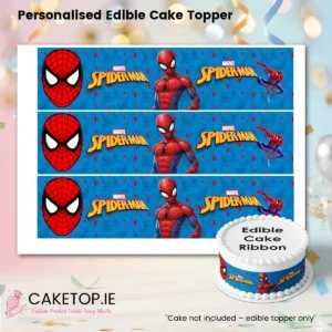 Spiderman Edible Cake Ribbon