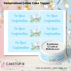 Confirmation Edible Cake Ribbon