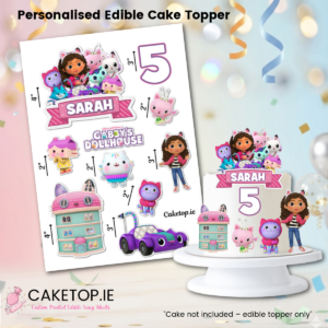 Gabbys Edible Cutout Topper