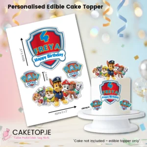 Paw Patrol Edible Cutout Topper