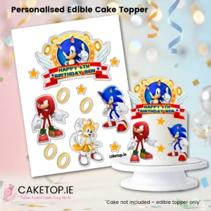 Sonic Edible Cutout Topper