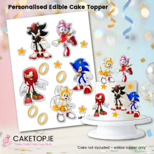 Sonic Edible Cutout Topper