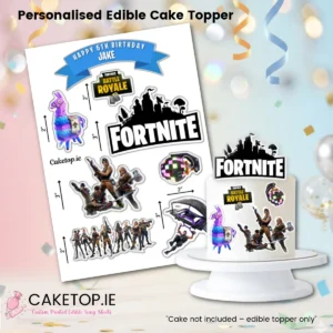 Fortnite Edible Cake Cutout Toppers