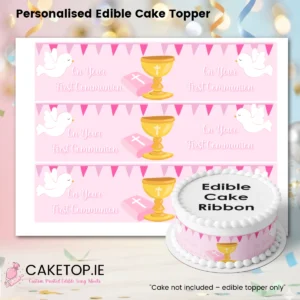 Communion Edible Cake Ribbon