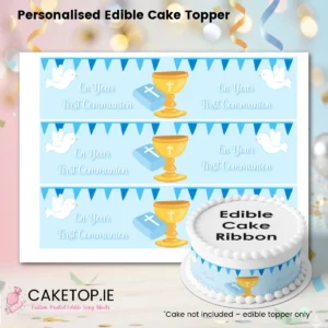 Communion Edible Cake Ribbon