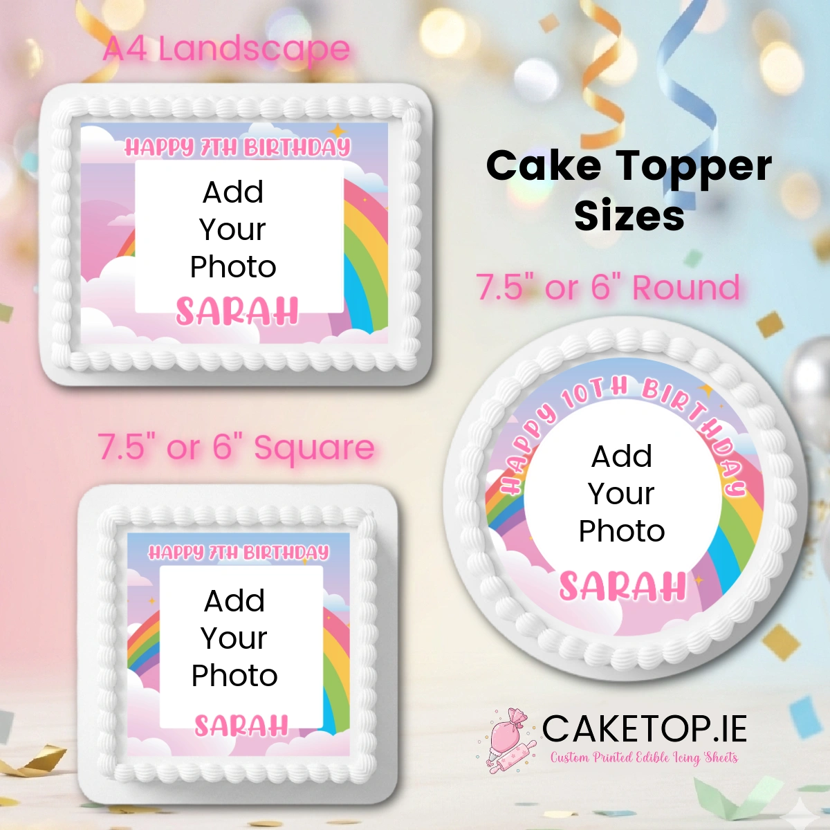 Add Your Photo Edible Cake Topper Add Your Photo Edible Cake Topper