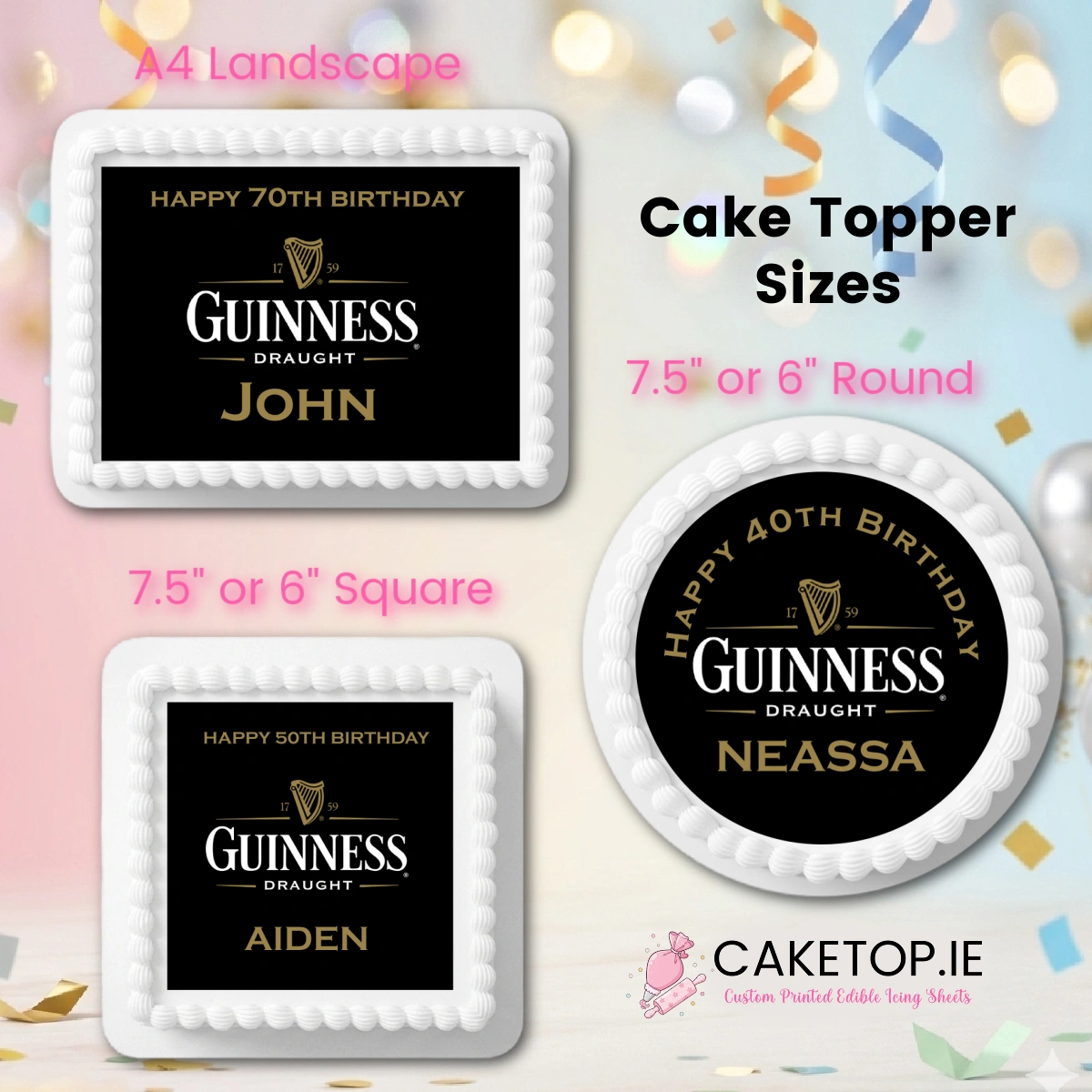 Alcohol Edible Drinks Topper Alcohol Edible Drinks Topper