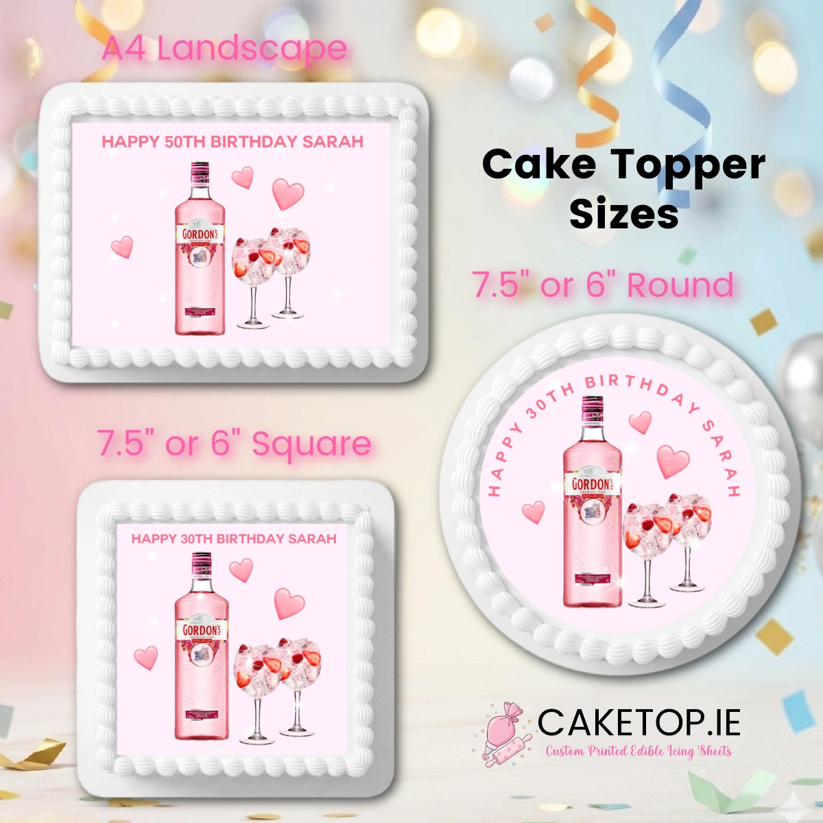 Alcohol Edible Drinks Topper Alcohol Edible Drinks Topper