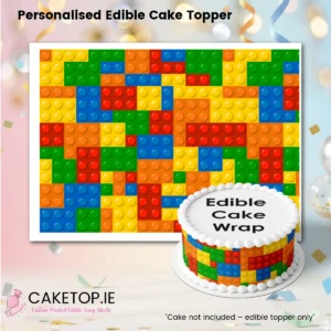Lego Edible Cake Wrap