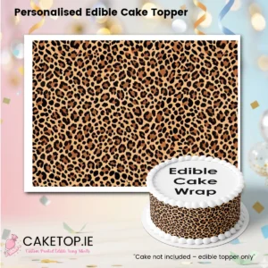 Leopard Edible Cake Wrap