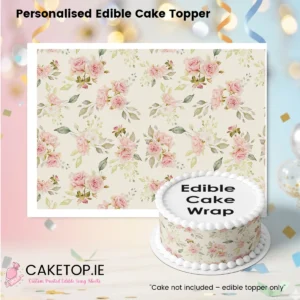 Vintage Edible Cake Wrap