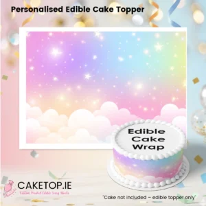 Rainbow Edible Cake Wrap