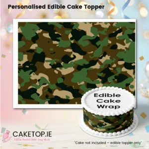 Camouflage Edible Cake Wrap