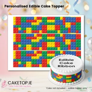 Lego Edible Cake Ribbon