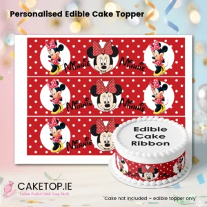 Minnie Mouse Edible Cake Ribbon