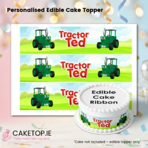 Tractor Ted Edible Cake Ribbon