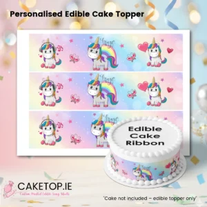 Unicorn Edible Cake Ribbon