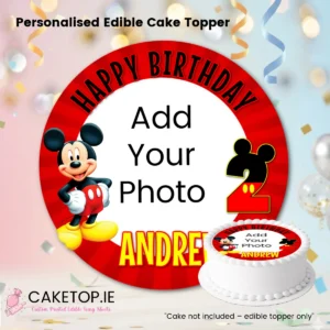 add photo Mickey Mouse Edible Cake Topper