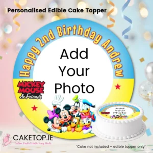 add photo Mickey Mouse Edible Cake Topper