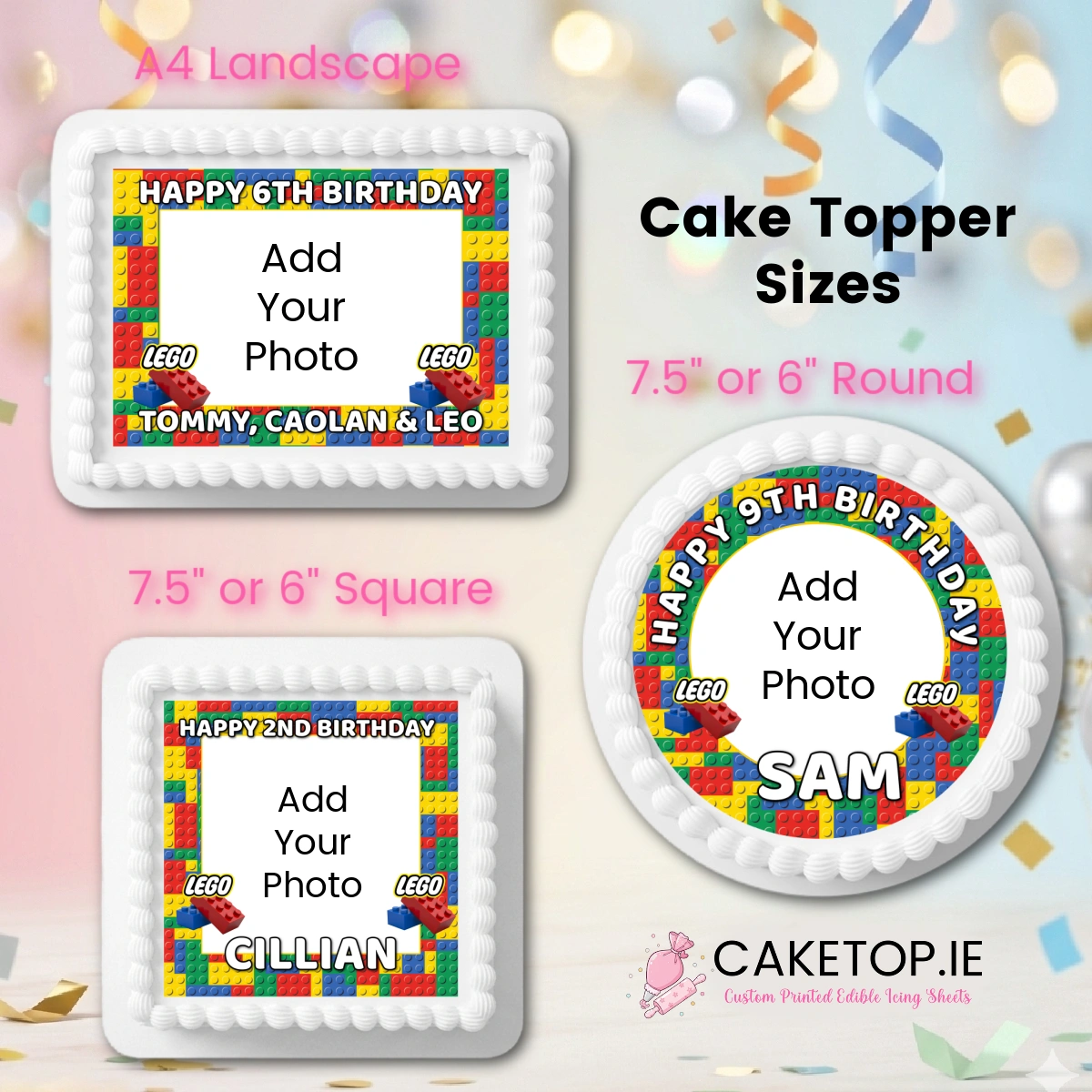 add photo Lego Edible Cake Topper add photo Lego Edible Cake Topper