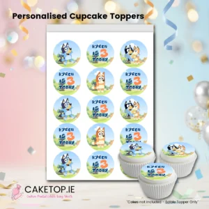 Bluey Edible Cake Toppers