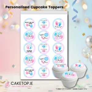 Home Christening & Baby Edible Cupcake Toppers