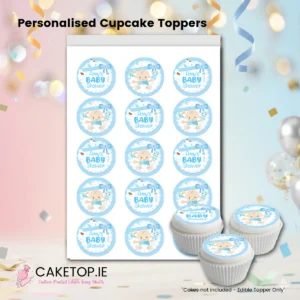 Christening & Baby Edible Cupcake Toppers
