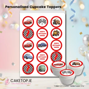 Home Cars Edible Cupcake Topper