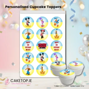 Mickey Mouse Edible Cupcake Toppers
