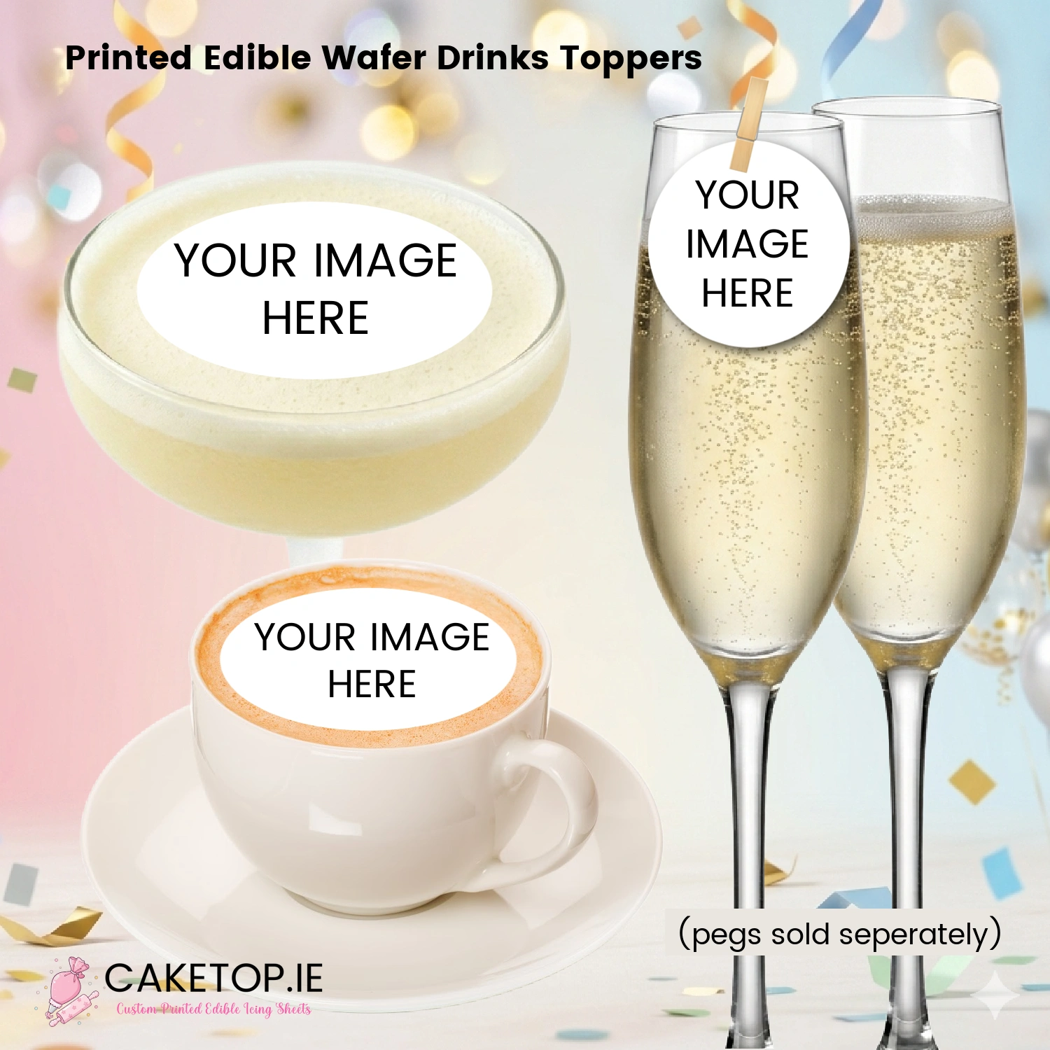 Edible Drinks Topper Edible Drinks Topper