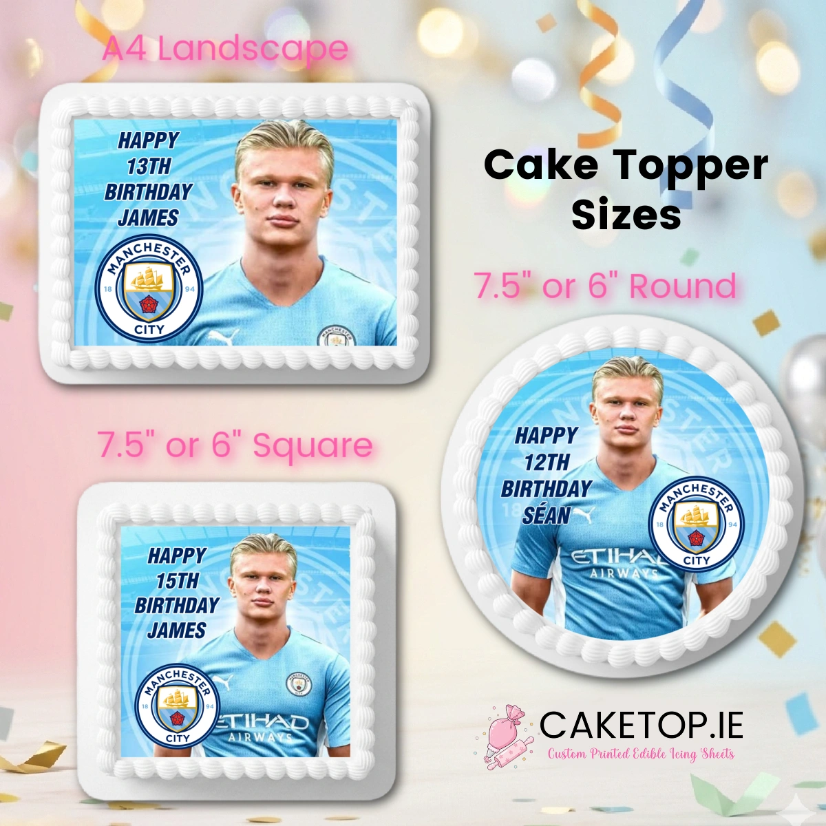 Haaland Edible Cake Topper Haaland Edible Cake Topper