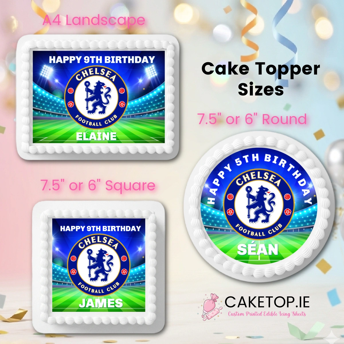 Chelsea Edible Cake Topper Chelsea Edible Cake Topper