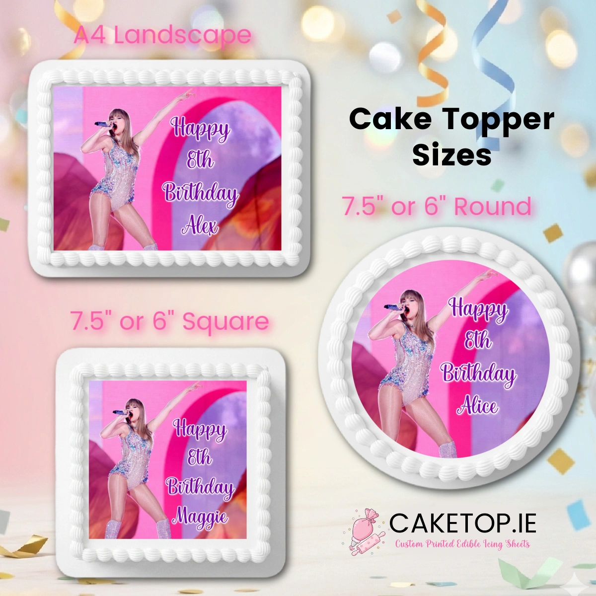 Taylor Swift Edible Cake Topper Taylor Swift Edible Cake Topper